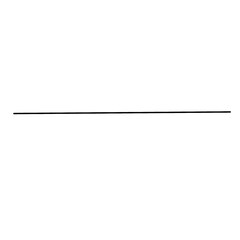 a black straight line on white background