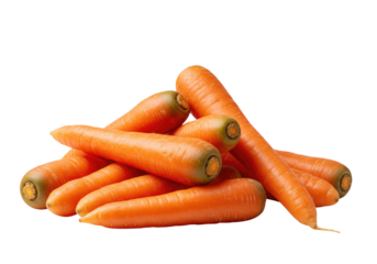 Pile of carrots transparent background cutout png