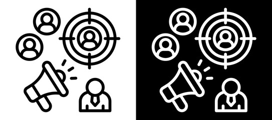 Personalized Marketing Icon Set In Black And White Filled Style Collection