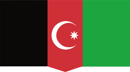 turkey flag on black background