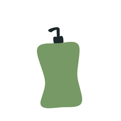 Shampoo bottle illustration, Flat design of shampoo bottle. Cartoon illustration of shampoo bottle. Shampoo bottle product design 