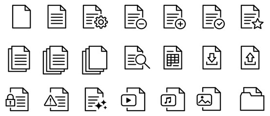 ファイル・書類などアイコンイラスト