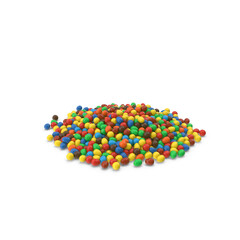 Pile of colorful candy coated chocolate pieces