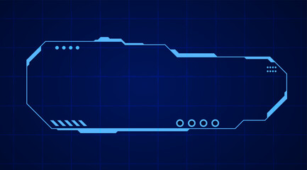 Sci-Fi Control Panel UI Vector  Futuristic Data Interface Layout