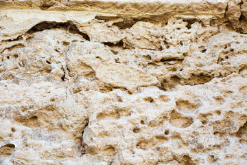 Details from a wall of Roman Amphitheatre El Djem, Tunisia