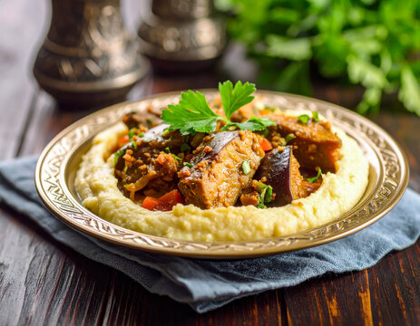 H&uuml;nkar Beğendi: Ottoman Lamb Rolls on Smoked Eggplant Pur&eacute;e