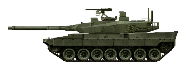 Leopard 2A-10M (Modernization of the previous MBT version with an improved turret and an extended 120mm gun) © Tikros