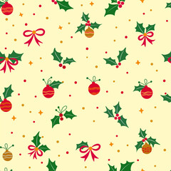  Christmas seamless pattern 