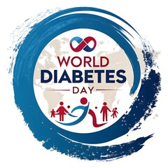 World Diabetes Day Awareness Design, Diabetes Prevention Health Poster, Blue Circle Diabetes Awareness Concept, Healthy Lifestyle Diabetes Control Banner, Global Diabetes Awareness Campaign