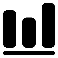 Chart Glyph Icon Vector, Solid Style for Business and Finance Concept