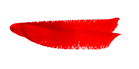 Grunge red strike underline elements. Hand drawn red pencil line and stroke. Line marker underline with a red marker.