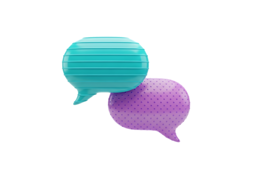 speech bubble isolated on white background