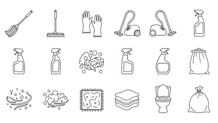 Cleaning Supplies A Collection of Household Essentials for a Spotless Home