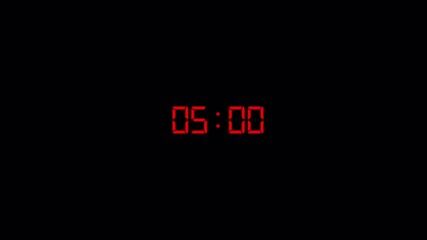 30 second countdown timer animation on a transparent background, countdown timer from 0 second to 30 second ,thirty seconds countdown timer in 4 digit with alpha channel in 4k  - Powered by Adobe