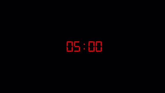 30 second countdown timer animation on a transparent background, countdown timer from 0 second to 30 second ,thirty seconds countdown timer in 4 digit with alpha channel in 4k 