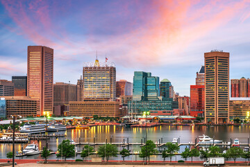 Baltimore, Maryland, USA Skyline on the Inner Harbor 539