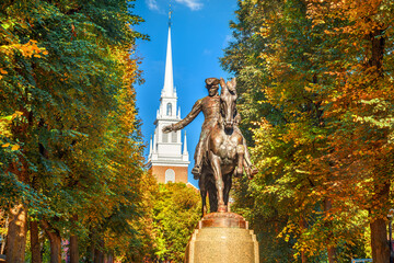 Boston, Massachusetts, USA at the Paul Revere Monument 509