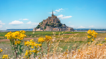The Mont Saint Michel, a UNESCO world heritage site in Normandy, France