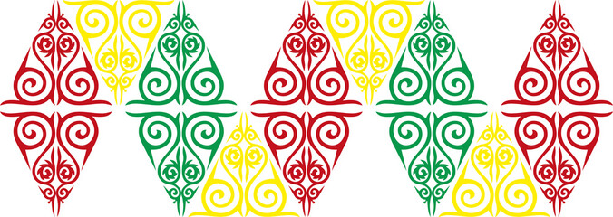 Gayo Kerawang Geometric Ornament Motif