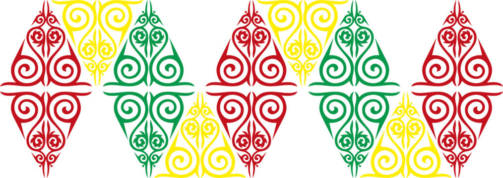 Gayo Kerawang Geometric Ornament Motif