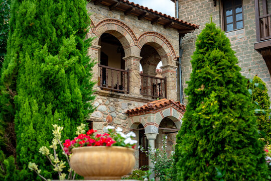 Historical Varlaam monastery in Meteora, Greece 