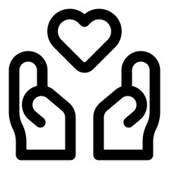 Donate Line Icon Vector, Modern Outline Design for Business and Finance Concept