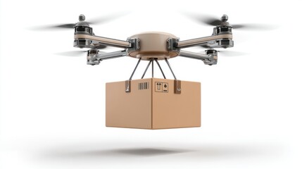 Drone delivering package