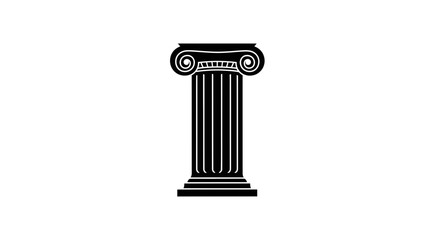 A classic Ionic column stands as a symbol of architectural heritage and enduring design principles.