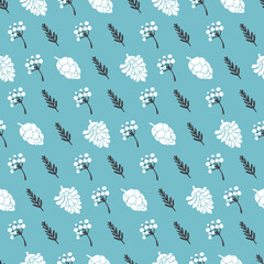Decorative Evergreen Leaves and Pine Cone Pattern. Perfect for Christmas and holiday-themed designs, wrapping paper, seasonal textiles, wallpapers, packaging, and winter crafts.