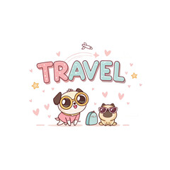 Obraz premium Cartoon travel 
