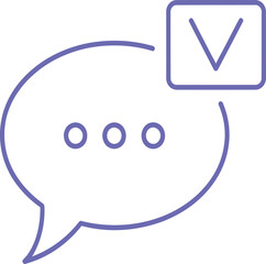 Abstract geometric shape with vibrant colors isolated on transparent background