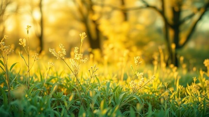field of yellow flowers