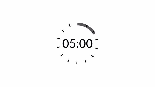 30 second countdown timer animation on a transparent background, countdown timer from 0 second to 30 second ,thirty seconds countdown timer in 4 digit with alpha channel in 4k 