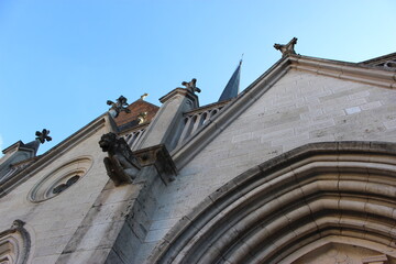 Auxonne, église Notre-Dame, côté nord (de biais)