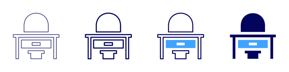 Pine wood icon in 4 different styles. Thin Line, Line, Bold Line, Duotone. Duotone style. Editable stroke