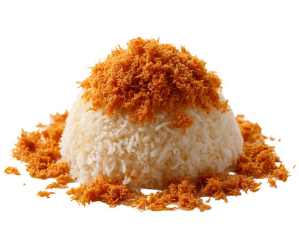 Delicious pulut serunding spiced coconut rice dish a culinary delight