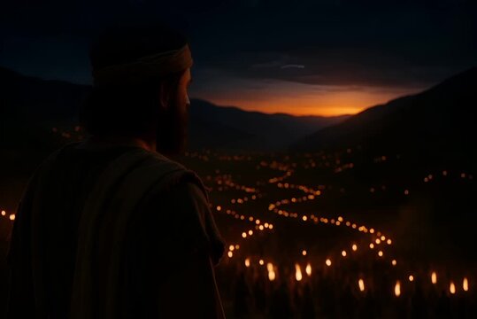 Gideon Breaks His Jar, Trumpets Roar, and Chaos Destroys the Enemy Before Dawn