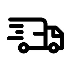 Delivery Truck icon showing transportation, shipment, and logistics concept