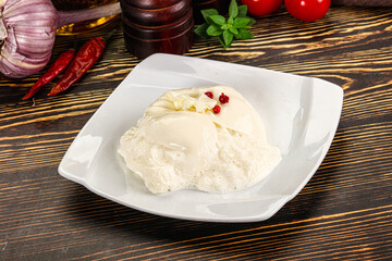 Italian soft young cheese burrata