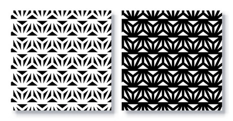Set of Seamless Abstract Tessellation Patterns, Vector.