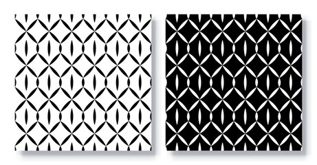 Set of Seamless Ogee Patterns, Vector.
