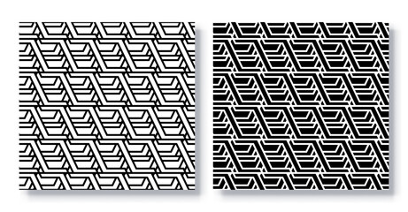 Set of Seamless Lattice Patterns, Vector.