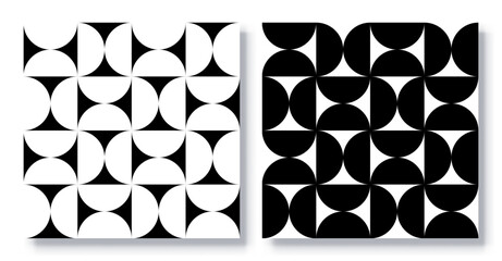 Set of Seamless Modern Geometric Patterns Vector.