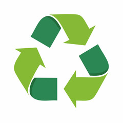 Obraz premium Vibrant-Green-Recycling-Symbol-Vector-Illustration-Representing-Environmental-Sustainability-Eco-Friendly-Practices-and-Waste-Reduction-Circular-Process