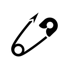 Safety Pin Icon Illustration