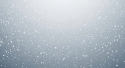 Dreamy snow falling gently on a cool winter day, ideal for holiday greetings or a serene seasonal backdrop, creating a calming and peaceful atmosphere perfect for any design