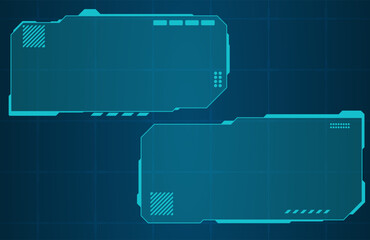 Cyberpunk HUD Screen Pack Glowing Technology Interface Elements Vector