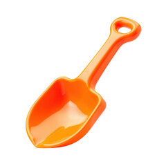 Bright Orange Plastic Hand Shovel for Gardening and Outdoor Use