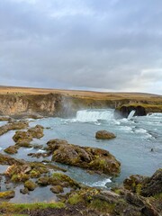Godafoss Waterfall, Natural Wonder in Northern Iceland