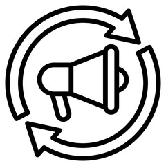 Remarketing  Icon Element For Design